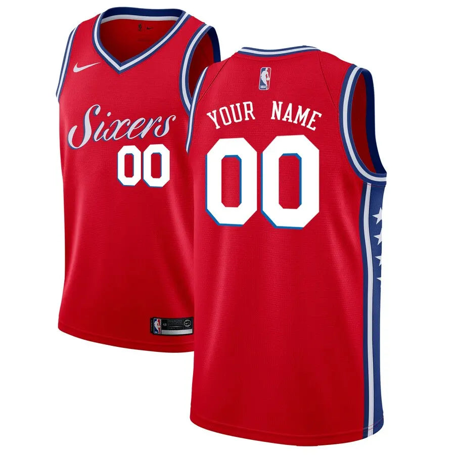 Sixers Custom Red Jersey