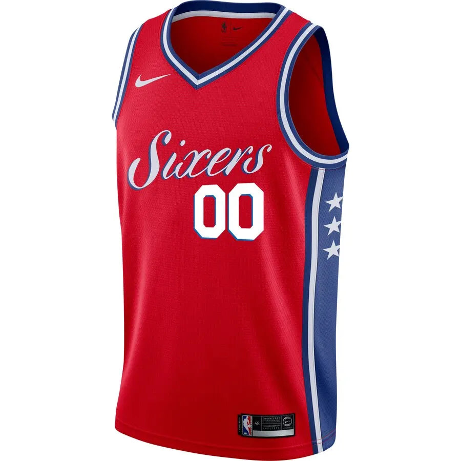 Sixers Custom Red Jersey - Hình 2
