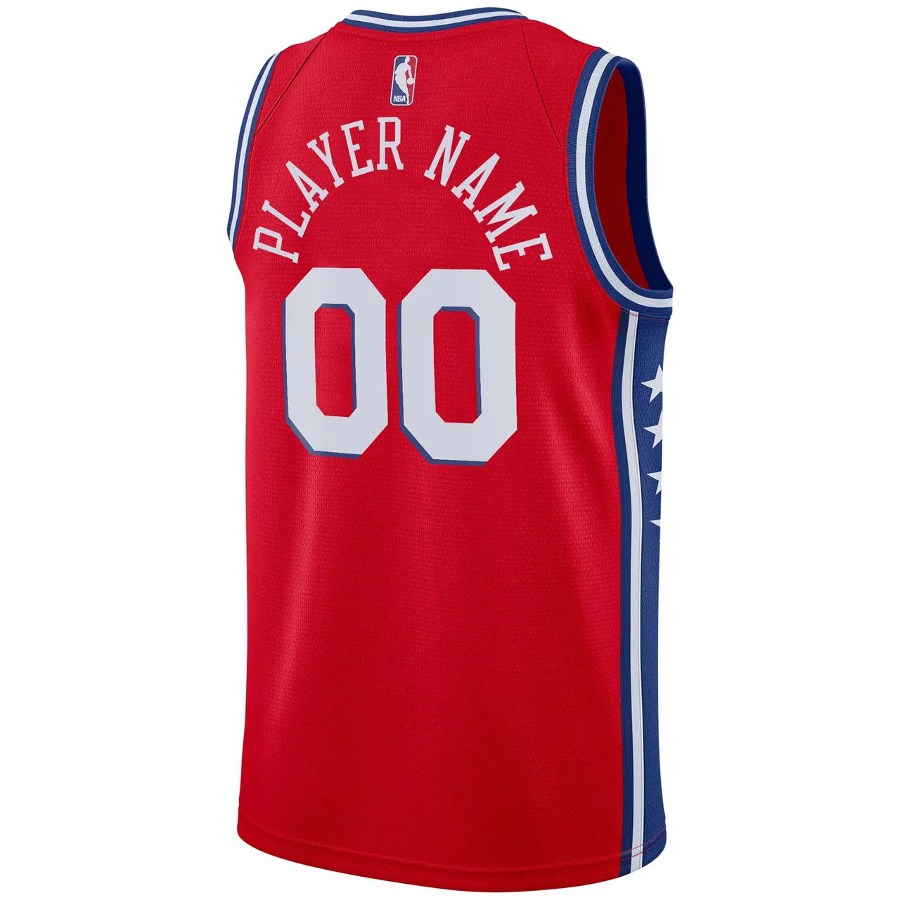 76ers Red Icon Jersey Custom - Hình 4