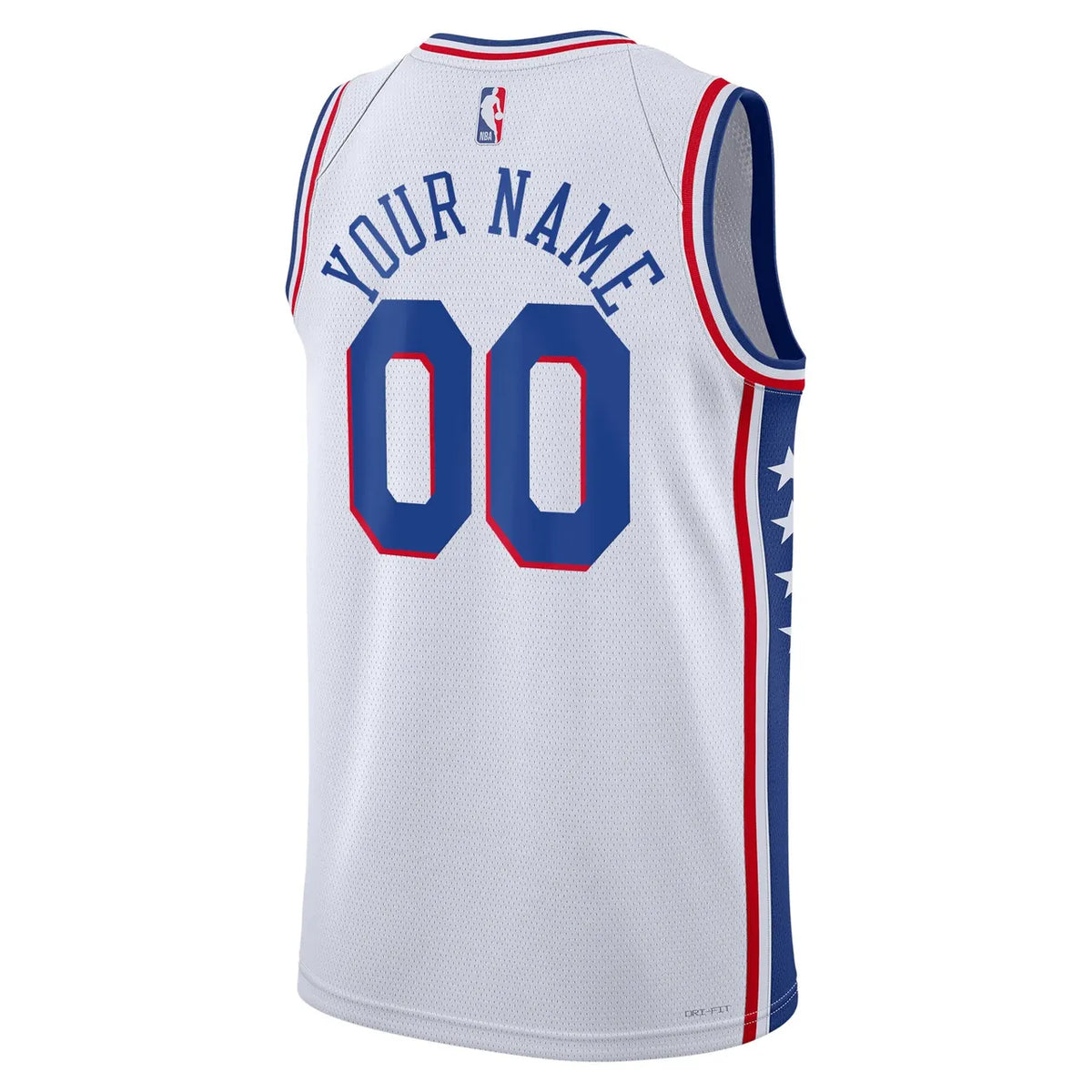 76ers Custom White Jersey - Hình 4