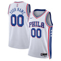 76ers Custom White Jersey