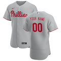 nike Phillies Gray Custom Jersey