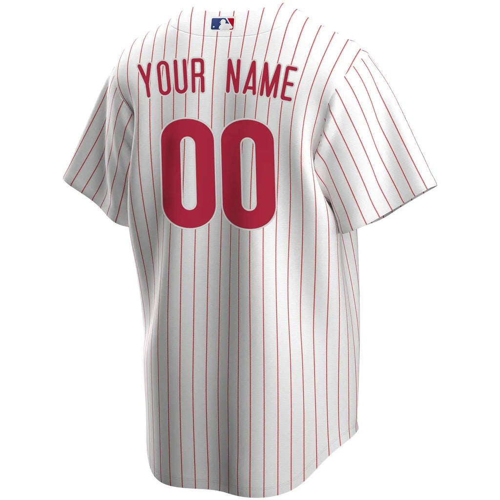 nike Phillies Pinstripe Custom Jersey - Hình 4
