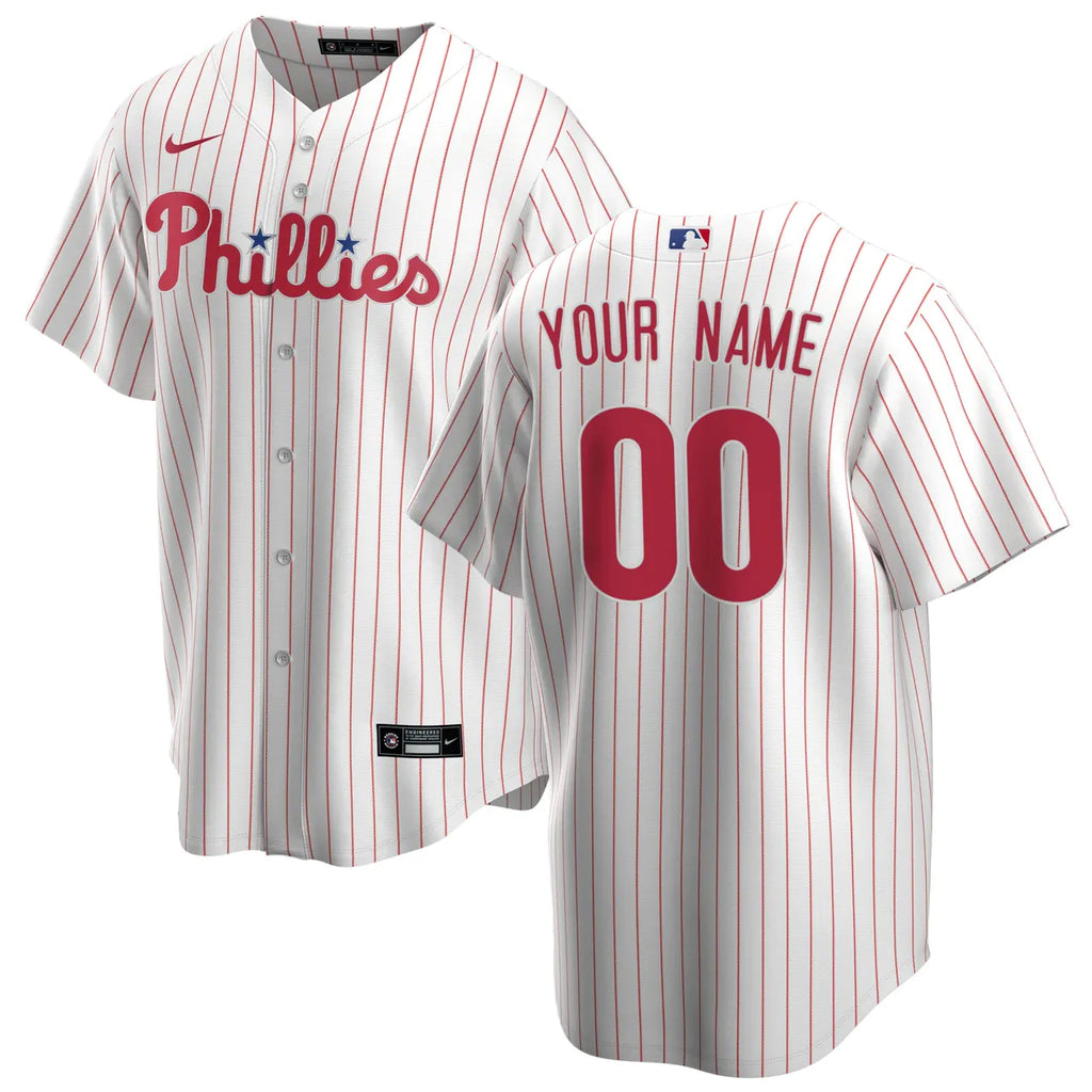 nike Phillies Pinstripe Custom Jersey