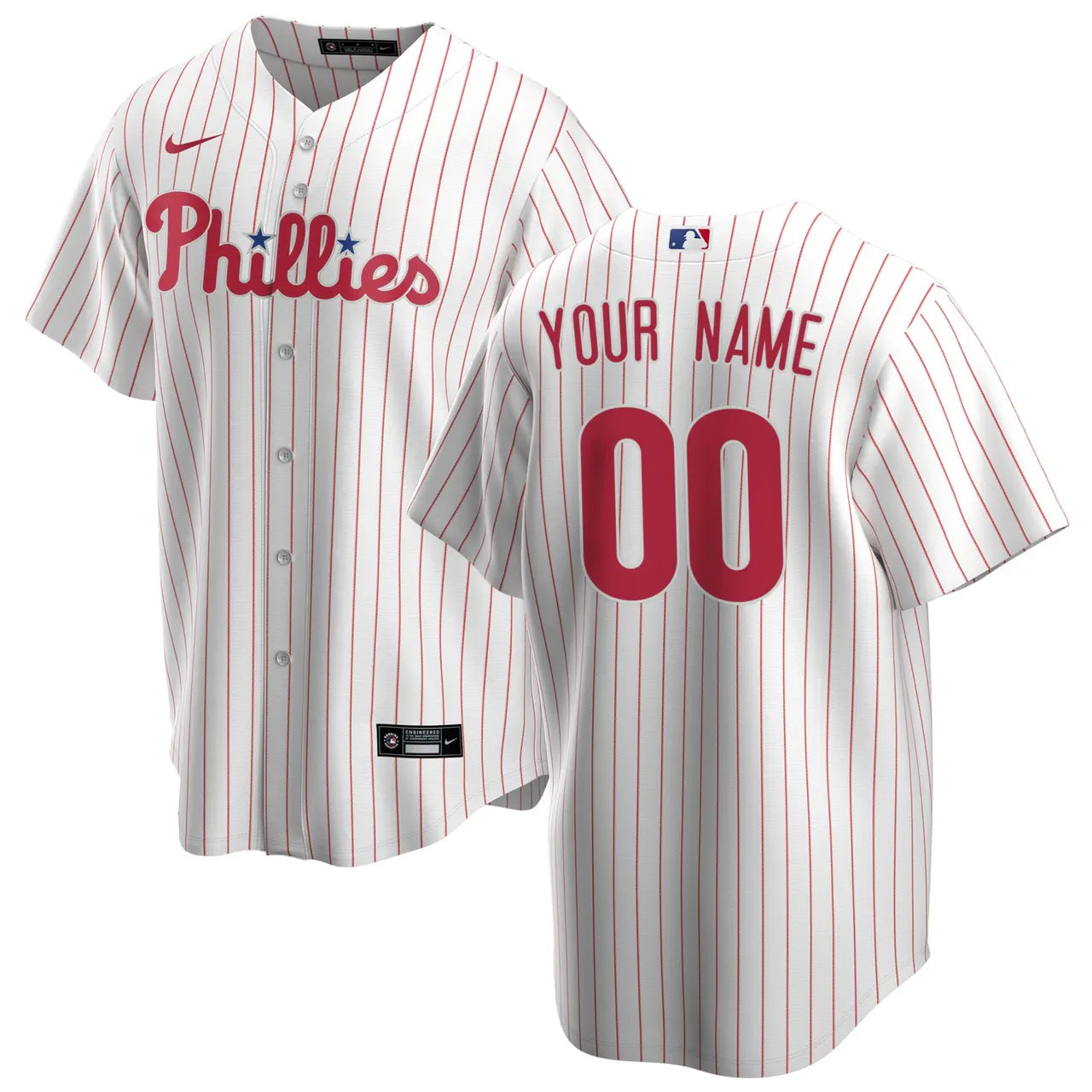 nike Phillies Pinstripe Custom Jersey