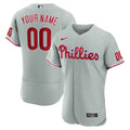 Phillies Gray Custom Jersey