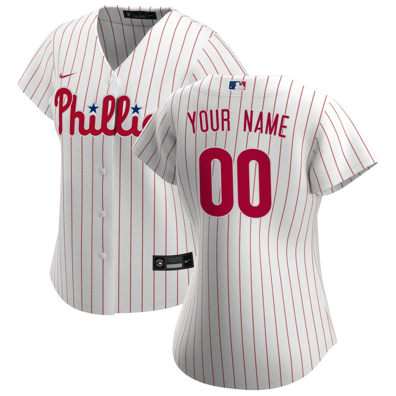Phillies Custom Pinstripe Jersey - Hình 2