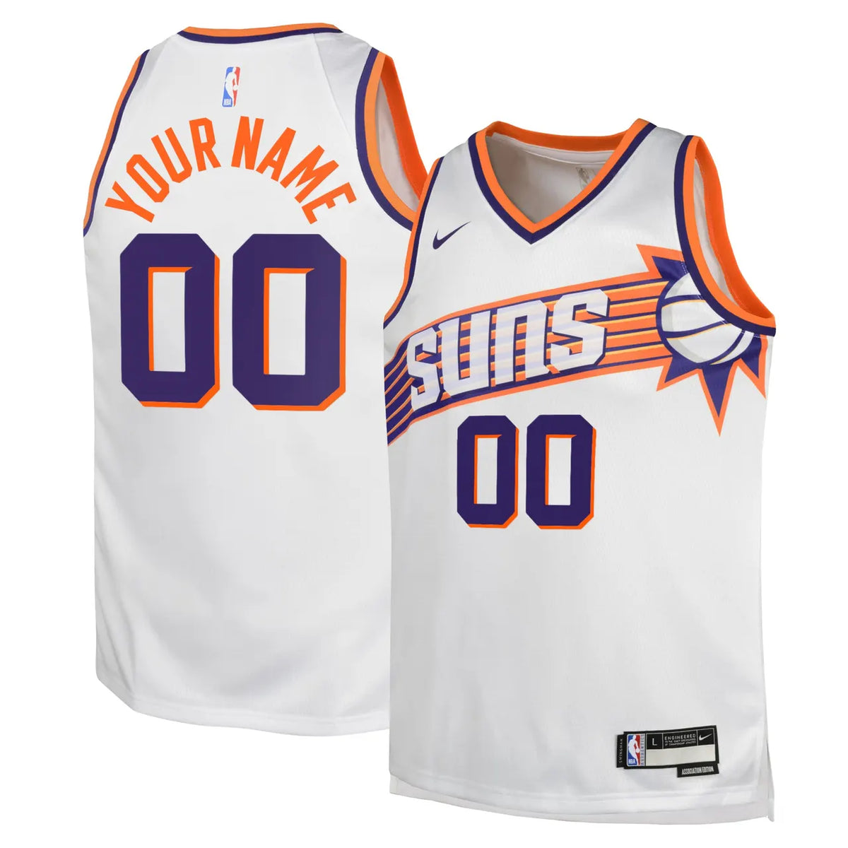 Suns White Association Jersey