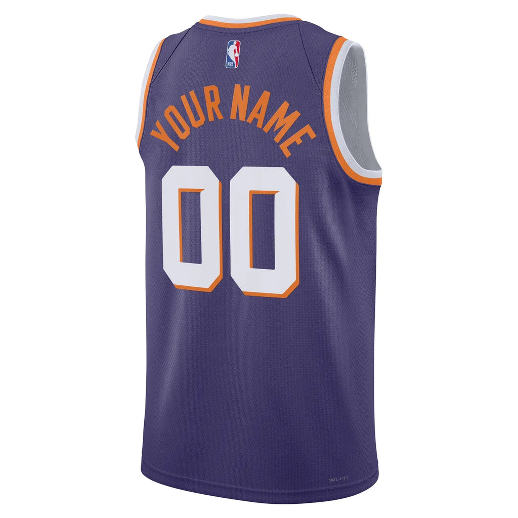 nike Suns Purple Custom Jersey - Hình 2