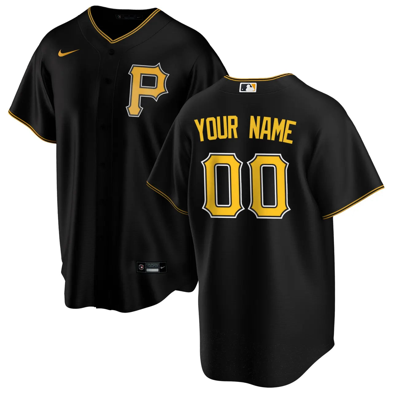 Pirates Black Custom Jersey - Hình 2