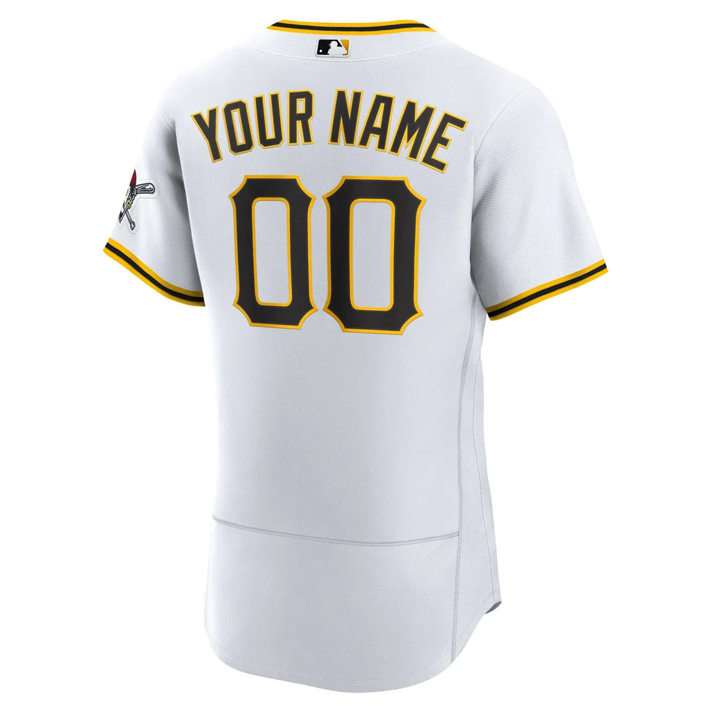 nike Pirates White Custom Jersey - Hình 4