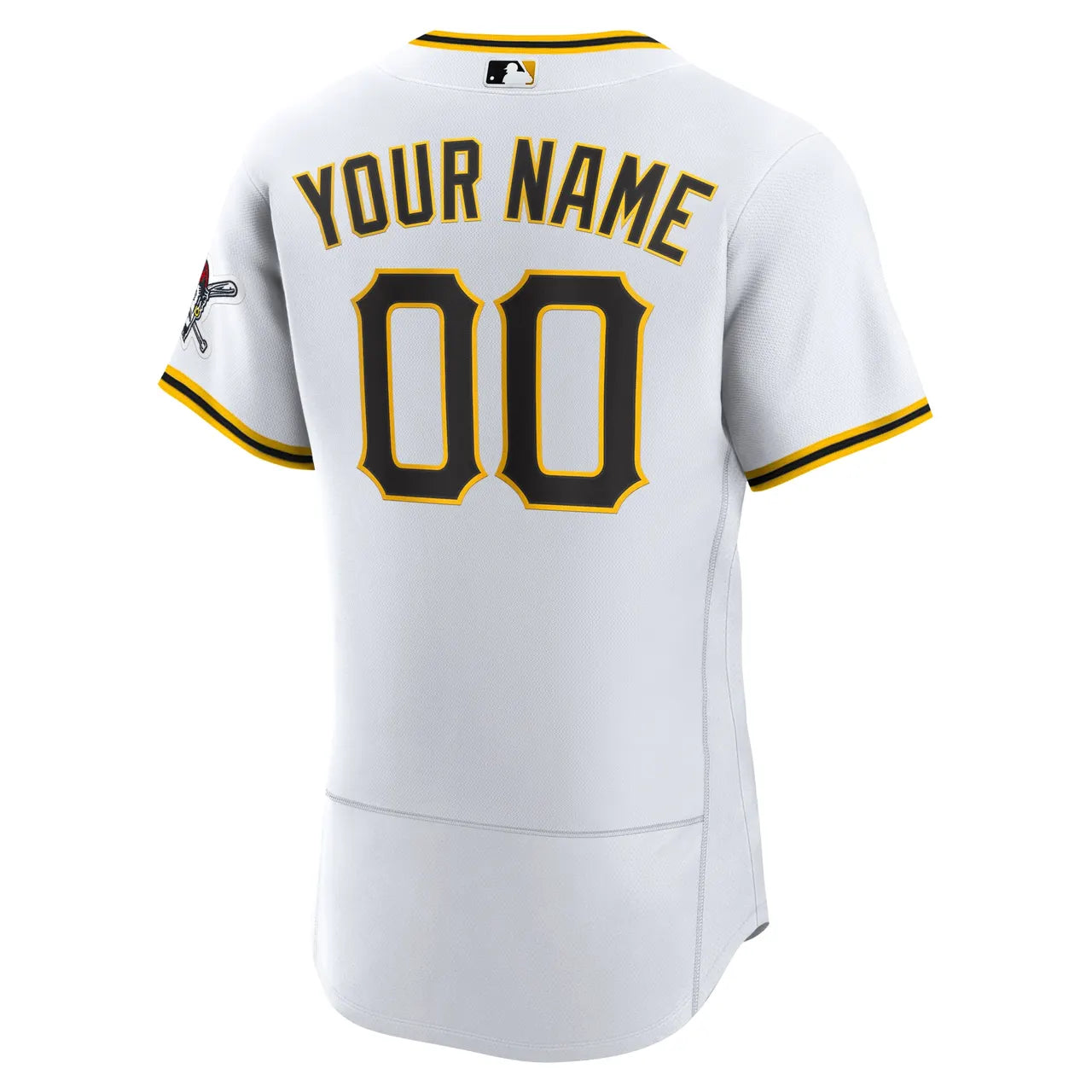 nike Pirates White Custom Jersey - Hình 4