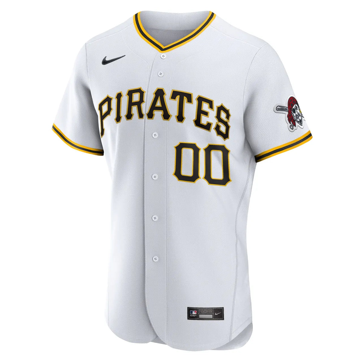 nike Pirates White Custom Jersey - Hình 3