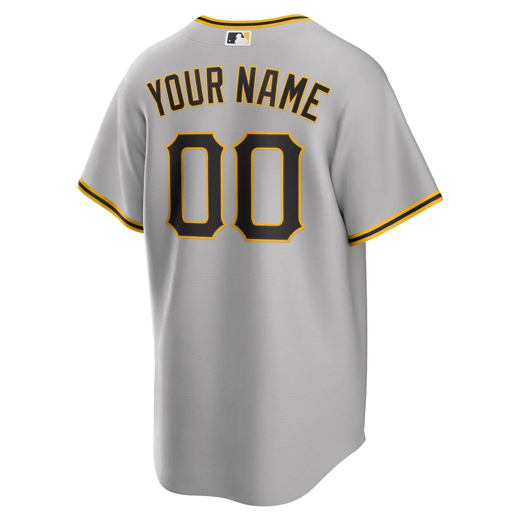 Pirates Gray Custom Jersey - Hình 4