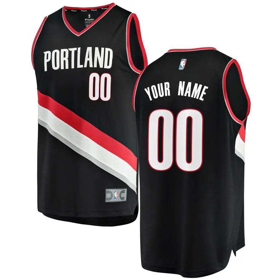 Portland Black Custom Jersey