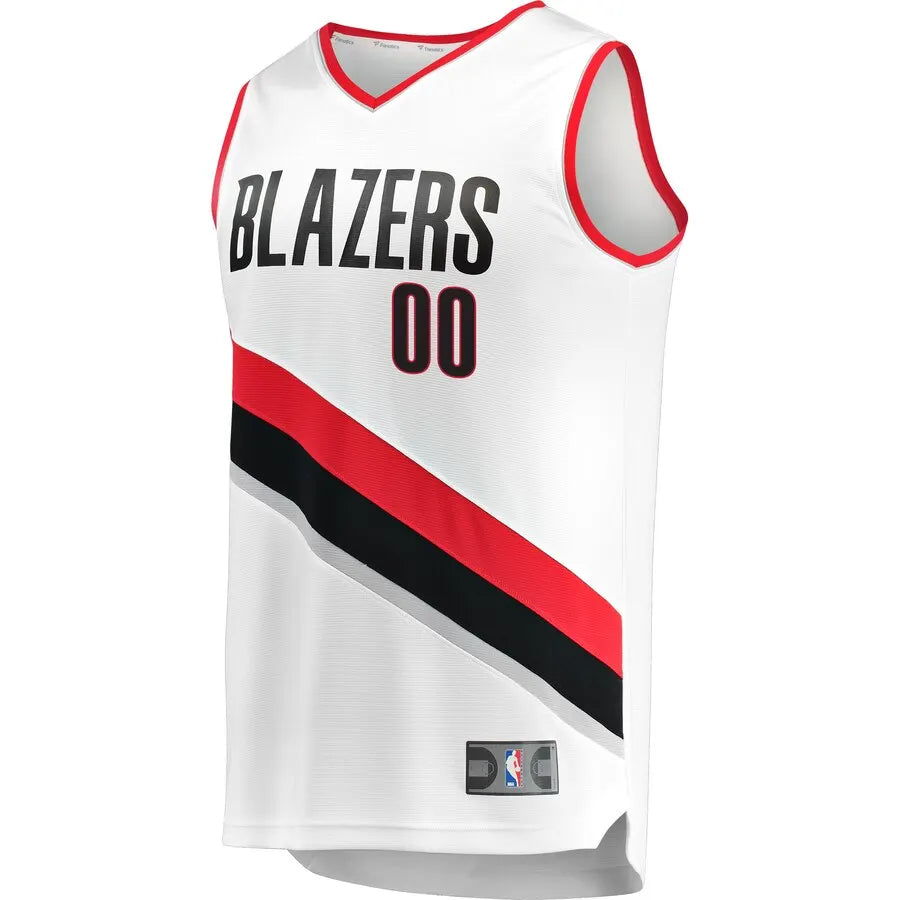Blazers Custom White Jersey - Hình 2