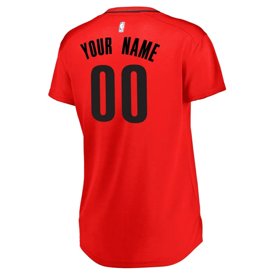 Fanatics Blazers Red Jersey - Hình 3