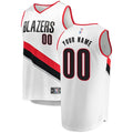 Blazers Custom White Jersey