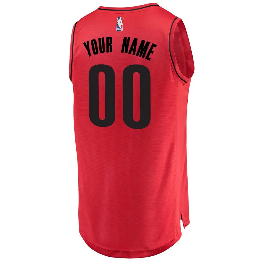 personalized Fanatics Blazers Red Custom Jersey - Hình 3