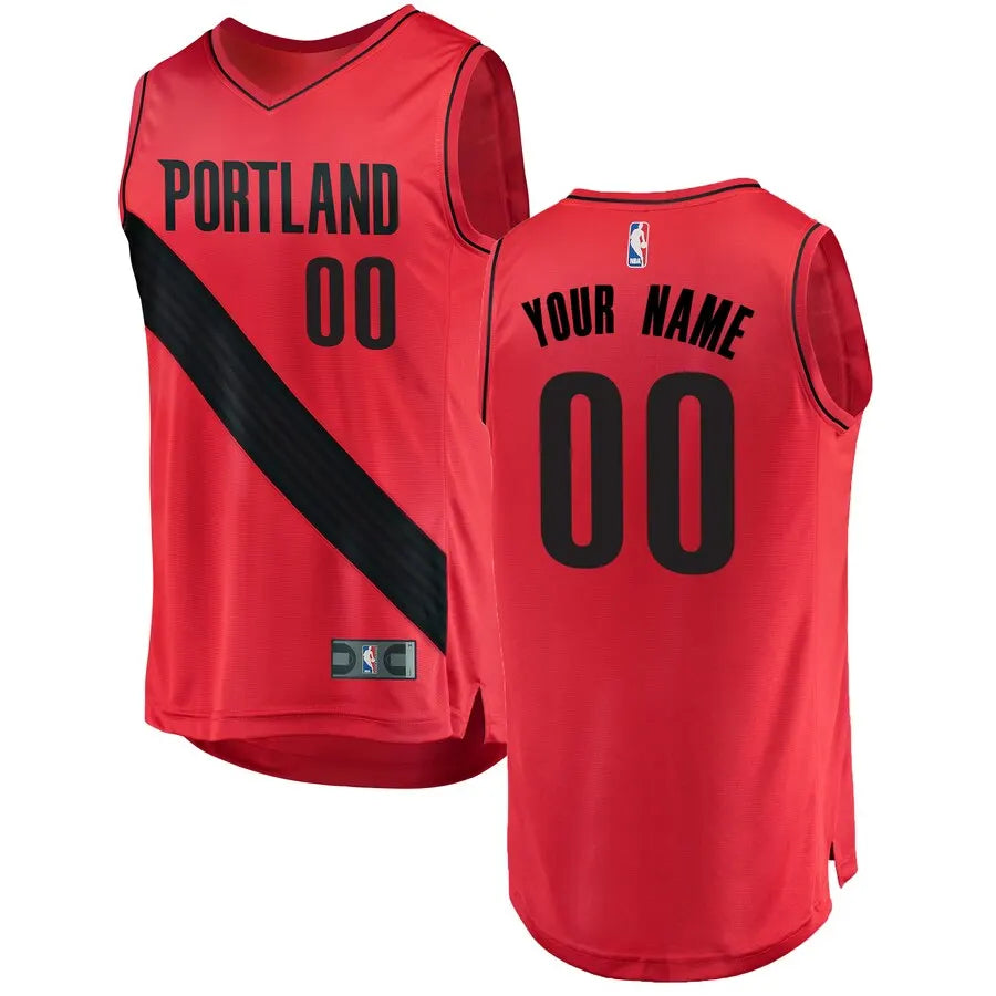 personalized Fanatics Blazers Red Custom Jersey