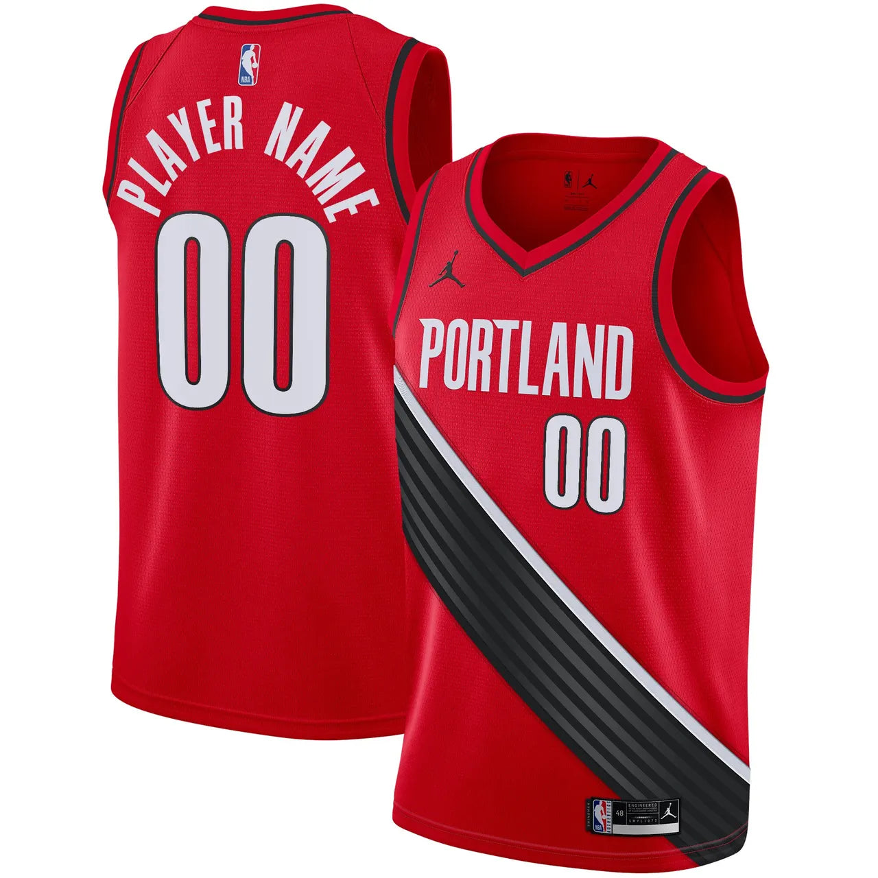 Jordan Portland Red Jersey - Hình 2