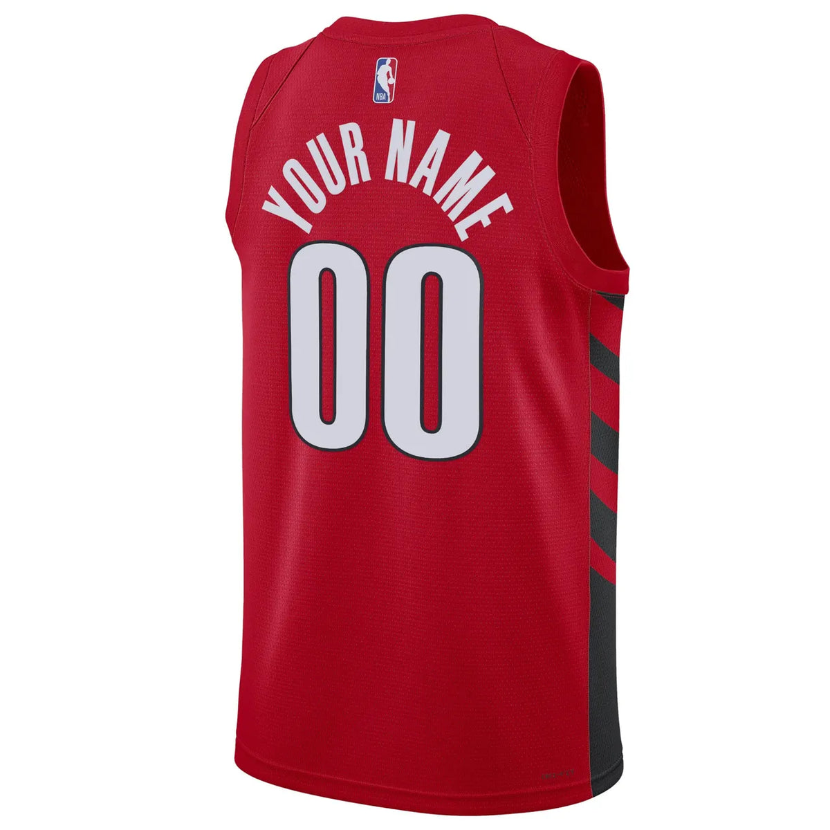 Jordan Blazers Red Custom Jersey - Hình 4