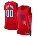 custom Jordan Blazers Red Jersey