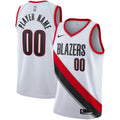 nike edition Blazers White Custom Jersey