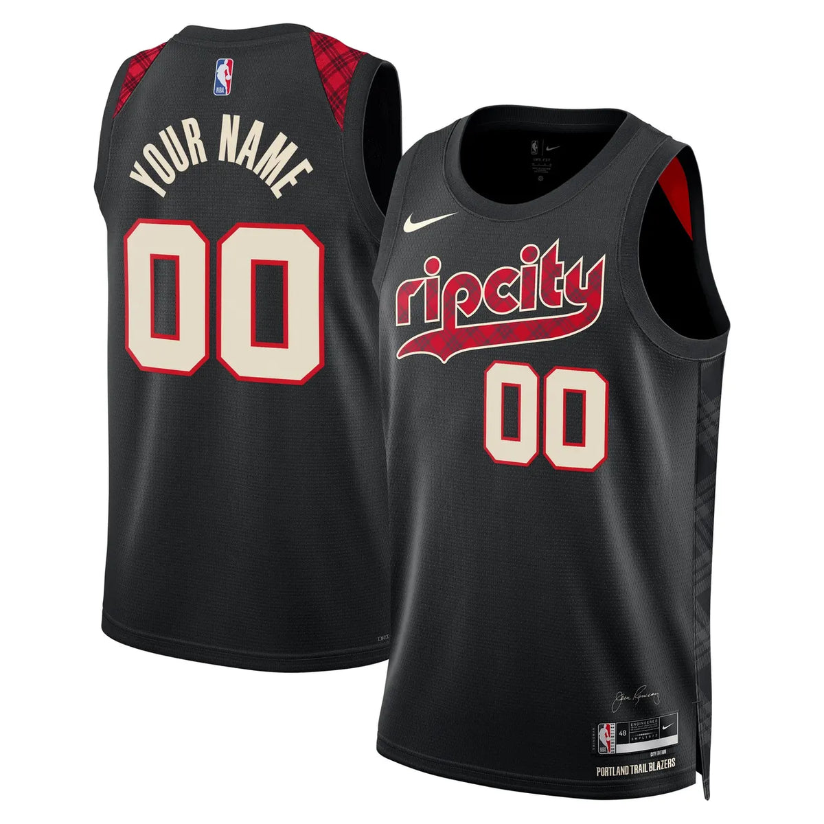 Trail Blazers Black Rip City Jersey