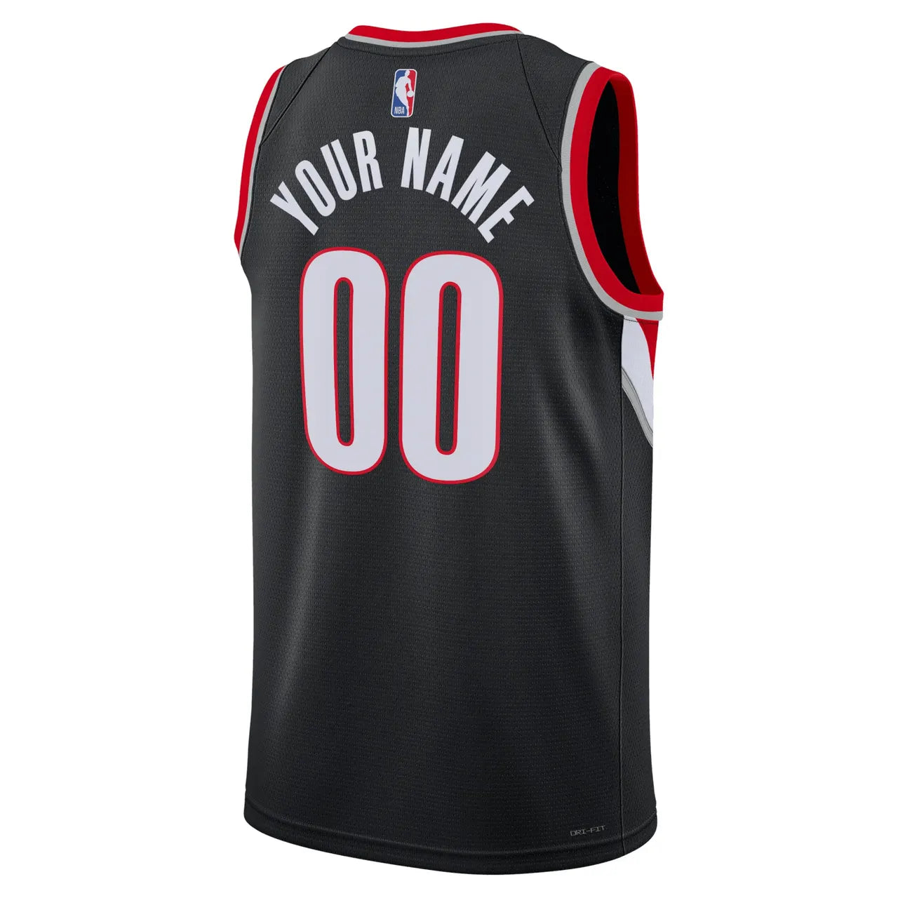 Trail Blazers Black Custom Jersey - Hình 3