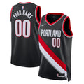 Trail Blazers Black Custom Jersey