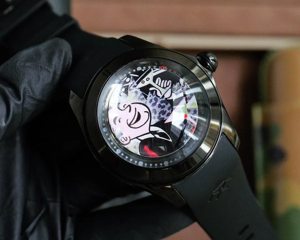 Monopoly Black Rubber Watch - Hình 2