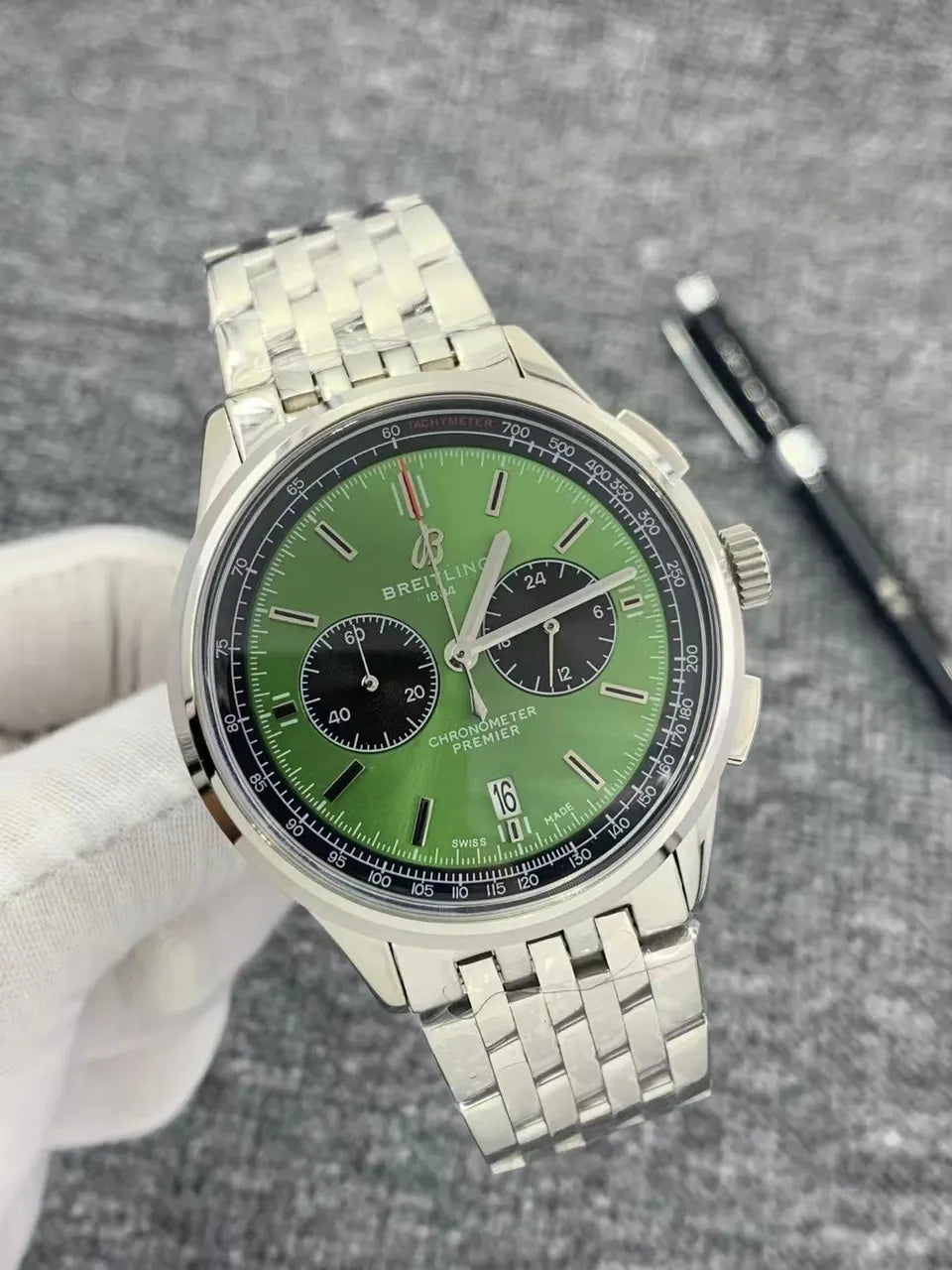 Breitling Premier B09 Green Dial