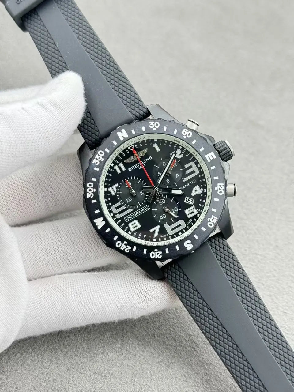 Breitling Black Rubber Chronometer - Hình 2