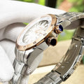 Seiko World Time Silver Rose Gold