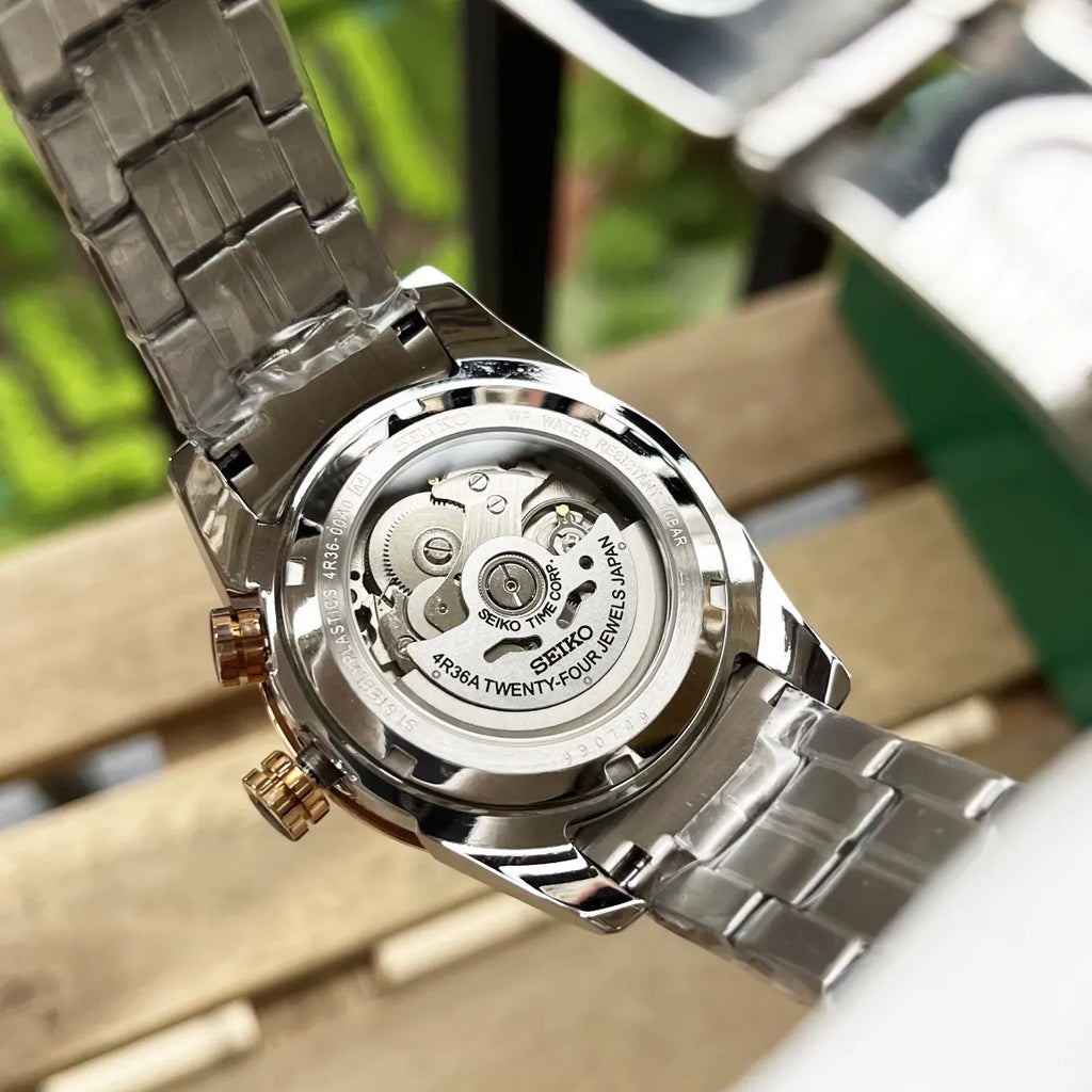 Seiko World Time Silver Rose Gold - Hình 3