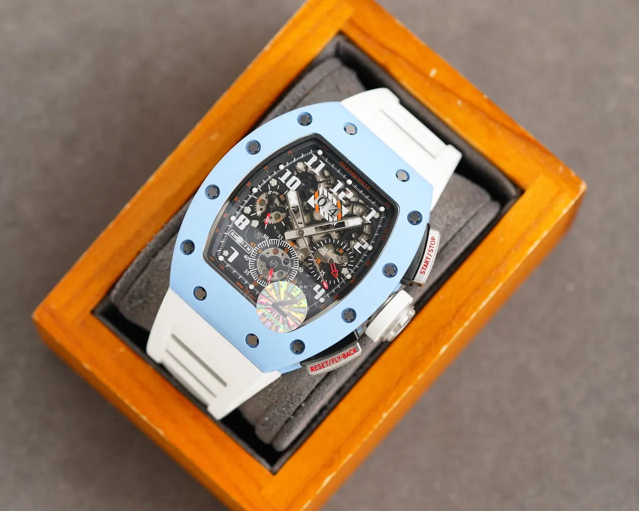 Richard Mille Baby Blue Chronograph - Hình 3