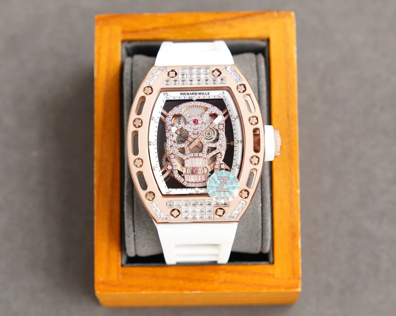 rose Richard Mille Skull Diamond