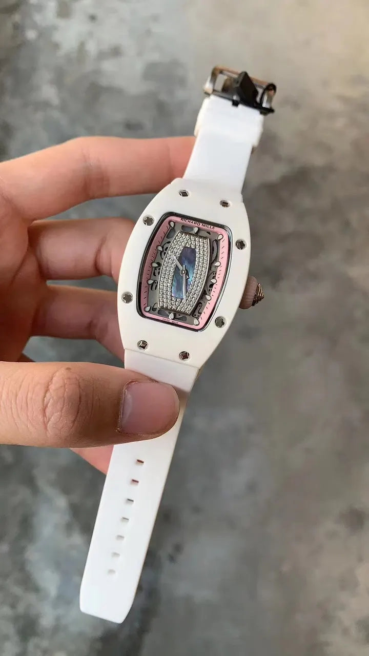 pink Richard Mille White Ceramic - Hình 5
