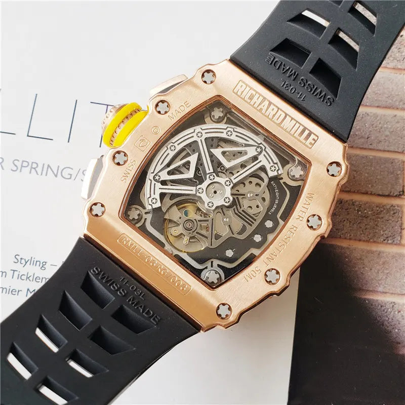 black Richard Mille Rose Gold - Hình 6