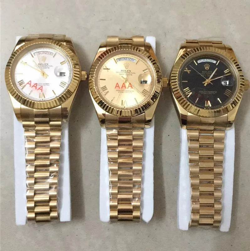 day Rolex Gold Fluted Champagne - Hình 20
