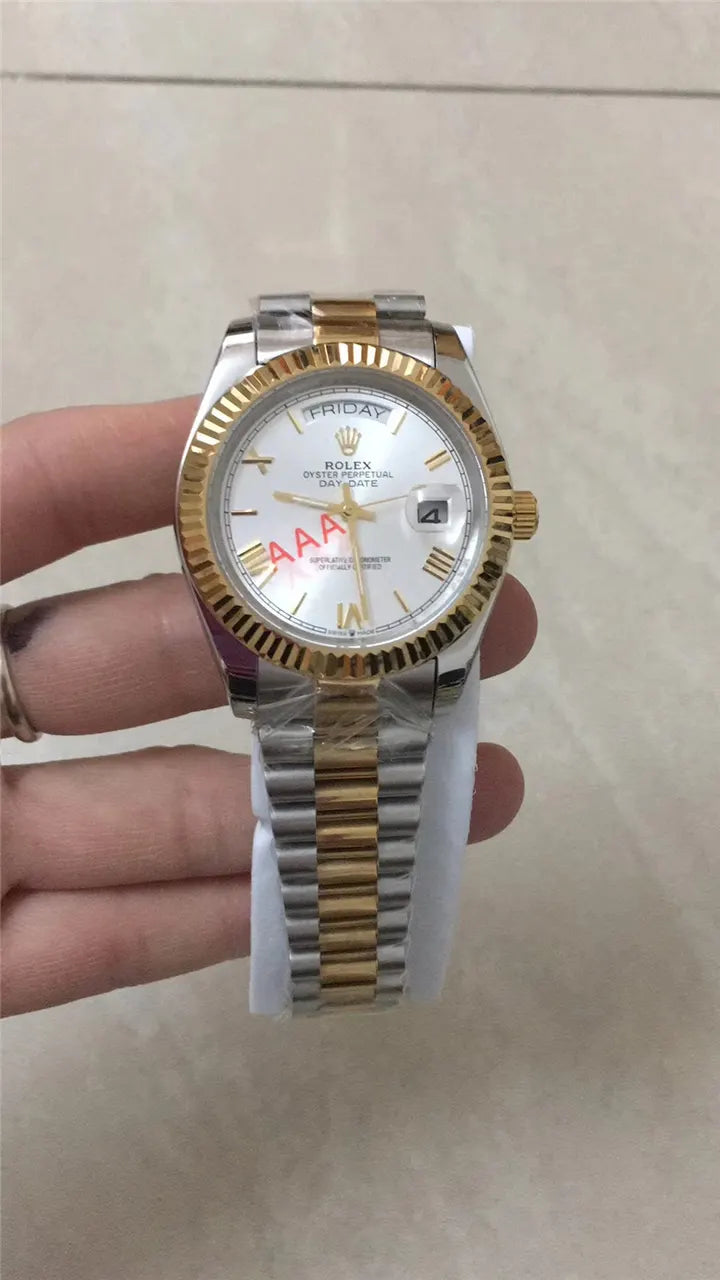 day Rolex Gold Fluted Champagne - Hình 15