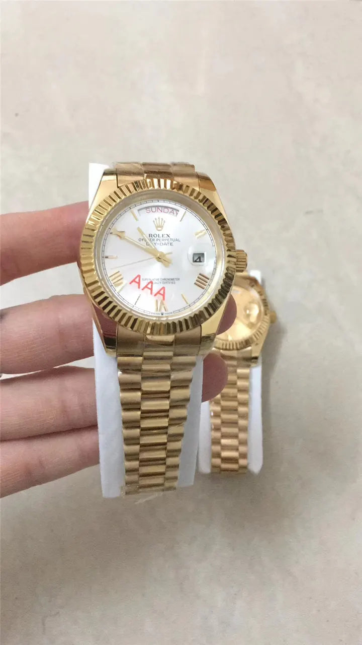 day Rolex Gold Fluted Champagne - Hình 12