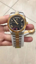 day Rolex Gold Fluted Champagne
