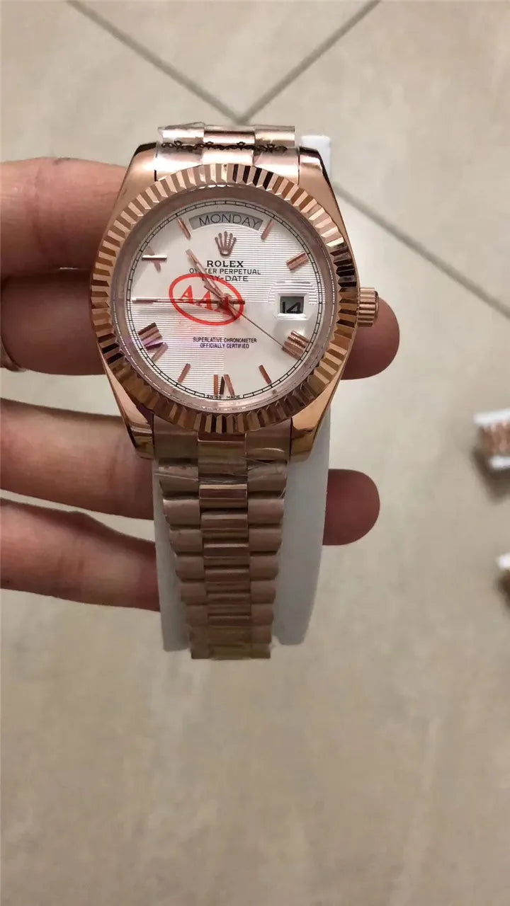 day Rolex Gold Fluted Champagne - Hình 2