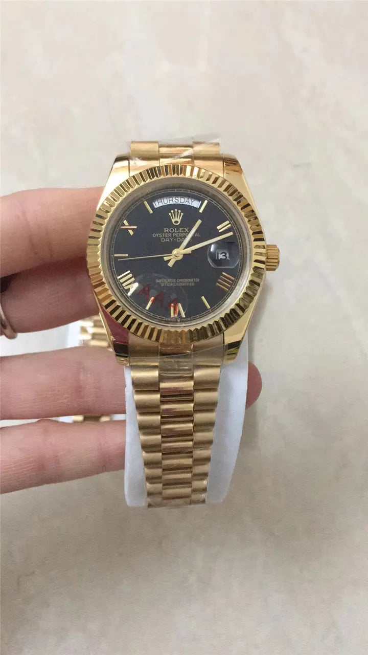 day Rolex Gold Fluted Champagne - Hình 11