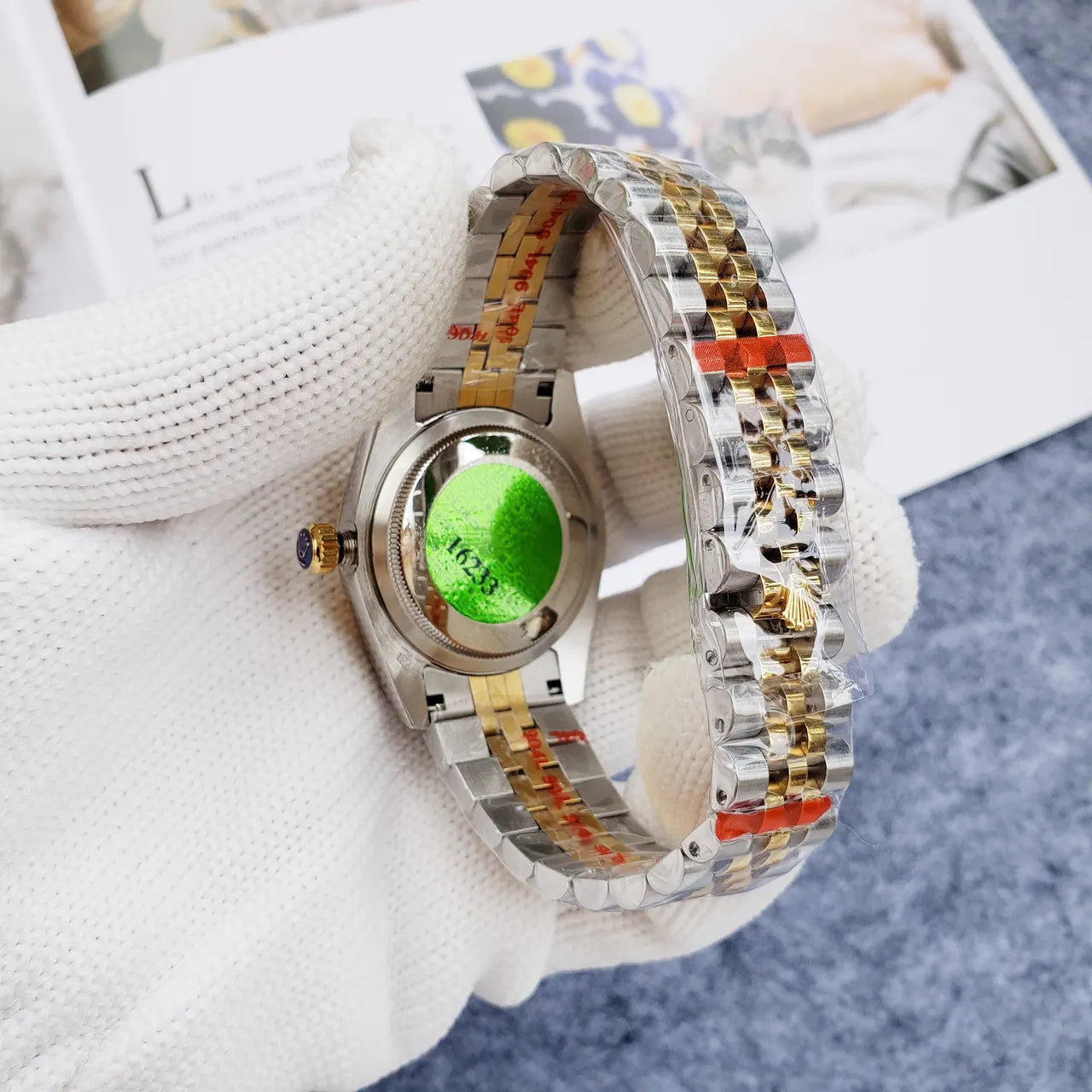 Rolex Datejust Red Arabic Dial - Hình 3