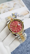 Rolex Datejust Red Arabic Dial