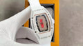 Diamond White Rubber Watch