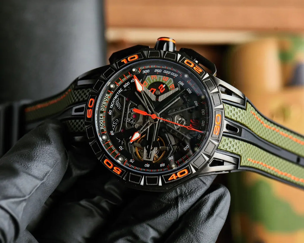 Roger Dubuis Green Skeleton - Hình 3